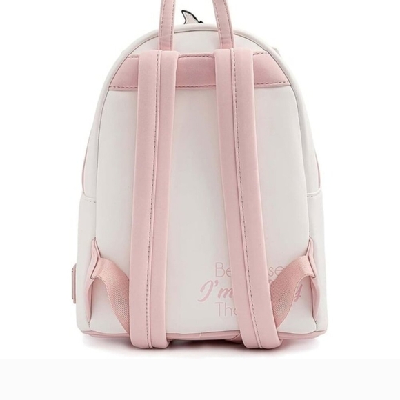 Loungefly Disney Marie Floral Footsy Womens Double Strap Mini Backpack - Picture 3 of 13